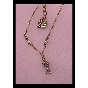 Swarovski Bracelet Rose Gold with two crystal charms Authentic timeless luxury